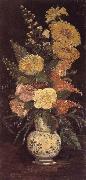Vincent Van Gogh Vase with Asters ,Salvia and Other Flowers (nn04) USA oil painting reproduction